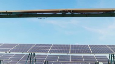 Landmarks Solar panel renewable energy clean energy green energy photovoltaic large scale solar panel power station provides supply power to urban, industrial and agricultural sectors and households.