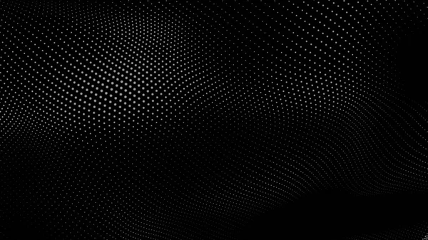Dot Blanc Fond Texture Technologie Vague Noire Concept Numérique Abstrait — Photo