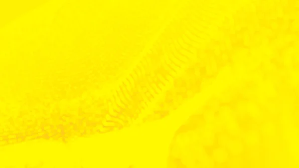 Dot yellow orange color wave line light gradient background. Abstract  technology big data digital background. 3d rendering.