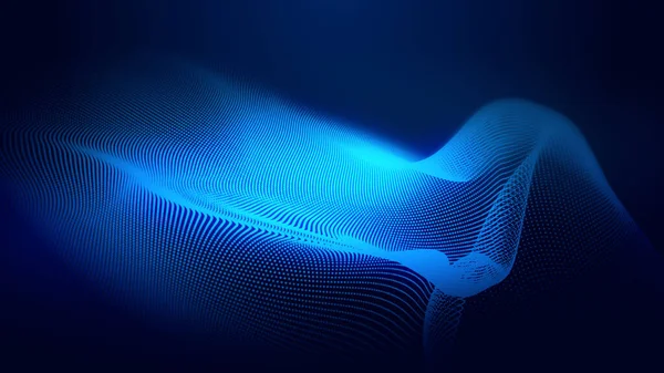 Dot Écran Bleu Vague Lumière Dégradé Texture Fond Abstrait Technologie — Photo