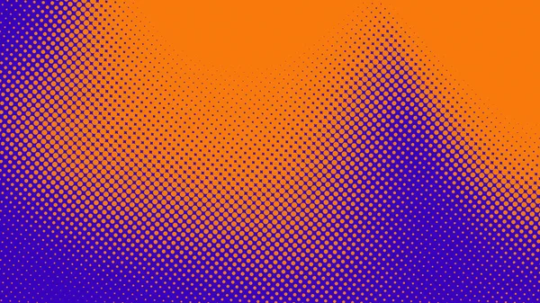 Abstraktní Tečka Polotón Oranžové Fialové Barvy Vzor Gradient Textury Pozadí — Stock fotografie
