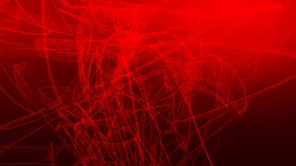 Błąd Sieci Czerwone Fale Ciemne Tło Technologia Abstrakcyjna Big Data — Zdjęcie stockowe