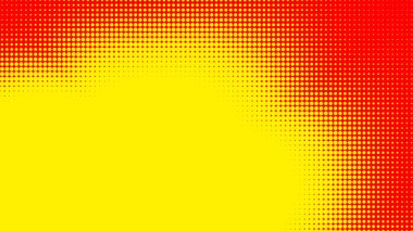 Noktalar yarım ton turuncu sarı renk desenli, teknolojik dijital arkaplanlı. Noktalar, yaz arkaplanlı sanat çizgi romanları..