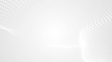 Nokta beyaz dalgalı ışık teknolojisi dokusu arka plan. Soyut büyük veri dijital konsepti. 3d oluşturma.