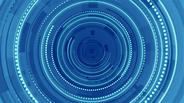 Circle white blue bright technology Hi-tech background. Abstract graphic digital future scifi concept design.