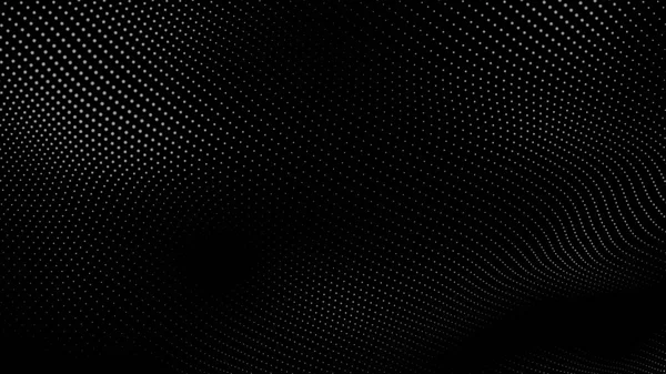 Точка Белая Черная Волна Технологии Текстуры Фона Абстрактная Цифровая Концепция Стоковое Изображение