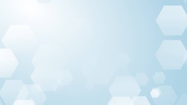 Altıgen geometrik beyaz desen parlak sağlık ve teknoloji geçmişi. Soyut grafik dijital gelecek bilim konsept tasarımı.