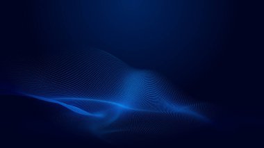 Nokta mavi dalga ışık ekran gradyan doku arkaplanı. Soyut ai teknolojisi büyük veri dijital arkaplanı. 3d oluşturma.