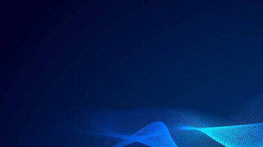 Nokta mavi dalga ışık ekran gradyan doku arkaplanı. Soyut teknoloji büyük veri dijital arkaplanı. 3d oluşturma.