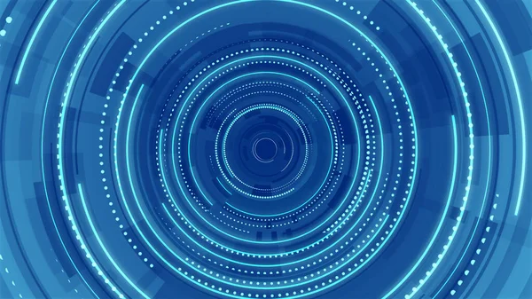 Circle white blue bright technology Hi-tech background. Abstract graphic digital future scifi concept design.