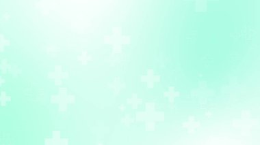 Tıbbi yeşil mavi haç desenli. Soyut sağlık teknolojisi ve bilim konsepti.