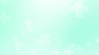 Tıbbi yeşil mavi haç desenli. Soyut sağlık teknolojisi ve bilim konsepti.