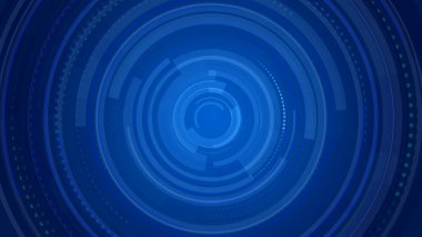 Mavi neon ışık teknolojisi. Yüksek teknoloji karanlık arka plan. Soyut grafik dijital gelecek konsept tasarımı.