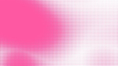 Nokta pembe desenli gradyan arkaplan. Soyut illüstrasyon pop sanat yarım ton ve retro tarzı. yaratıcı tasarım sevgililer günü konsepti,