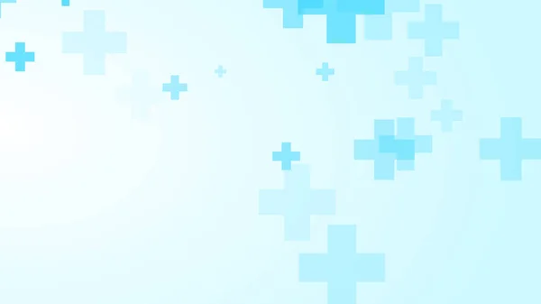 Medical white blue cross pattern background. Abstract healthcare technology and science concept.