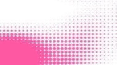 Nokta pembe desenli gradyan arkaplan. Soyut illüstrasyon pop sanat yarım ton ve retro tarzı. yaratıcı tasarım sevgililer günü konsepti,