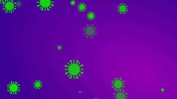 Coronavirus Sfondo Banner Modello Abstract Healthcare Concetto Illustrazioni Covid — Foto Stock