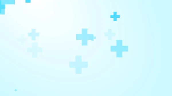Медичний Біло Блакитний Хрест Візерунковий Фон Анотація Технології Охорони Здоров — стокове фото