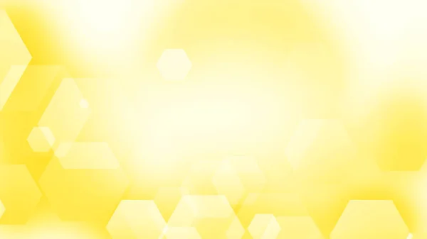 六角形の幾何学的な黄色の白いグラデーションの色パターンの背景 グラフィックデザイン技術とエネルギーコンセプト — ストック写真
