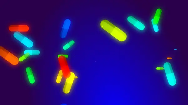 Medicijn Recept Forpil Geneeskunde Capsule Patroon Met Blauwe Achtergrond Abstract — Stockfoto