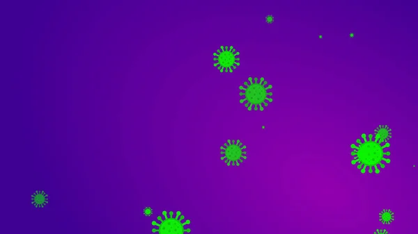 Coronavirus Kuvio Bannerin Tausta Abstrakti Terveydenhuollon Kuvituskäsite Covid — kuvapankkivalokuva
