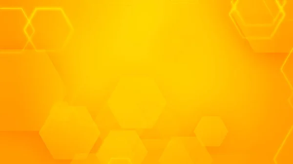Hexágono Geométrico Amarelo Branco Gradiente Cor Padrão Fundo Tecnologia Design — Fotografia de Stock