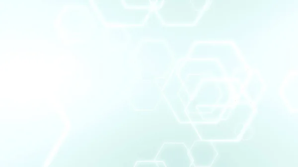 Hexagon Geometriska Vit Blå Och Grön Färg Mönster Medicinsk Ljus — Stockfoto