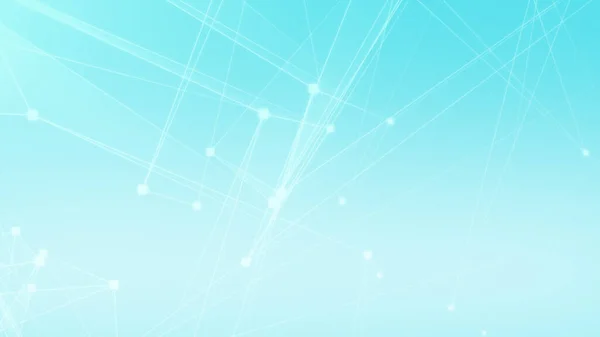 Rede Tecnologia Poligonal Branca Azul Abstrata Com Fundo Tecnologia Conexão — Fotografia de Stock