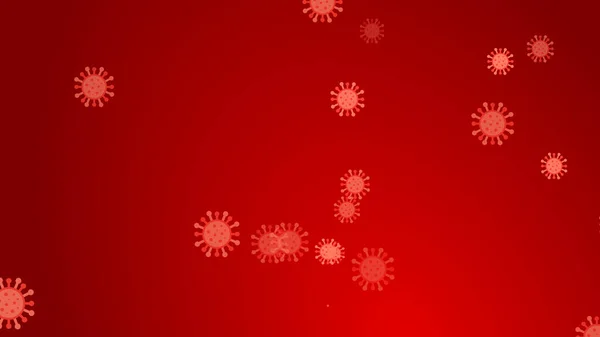 Coronavirus Red Pattern Banner Background Abstract Healthcare Illustrations Concept Covid — Stock Photo, Image