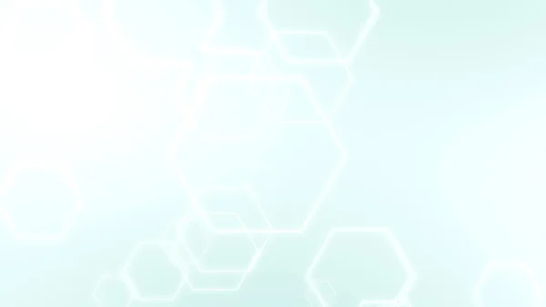 Hexagon Geometrische Wit Blauw Groene Kleur Patroon Medische Heldere Achtergrond — Stockfoto