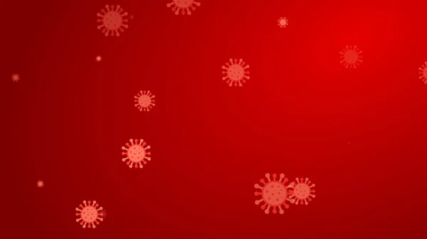 Coronavirus Rotes Muster Banner Hintergrund Abstrakte Gesundheitsdarstellungen Konzept Covid — Stockfoto
