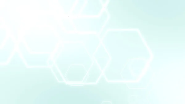 Hexagon Geometrikus Fehér Kék Zöld Színű Minta Orvosi Fényes Háttér — Stock Fotó