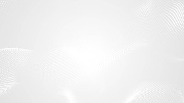 Nokta beyaz dalgalı ışık teknolojisi dokusu arka plan. Soyut büyük veri dijital konsepti. 3d oluşturma.