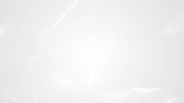 Nokta beyaz dalgalı ışık teknolojisi dokusu arka plan. Soyut büyük veri dijital konsepti. 3d oluşturma.