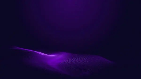 Сине Фиолетовая Волновая Линия Светло Темный Фон Абстрагируясь Технологии Big — стоковое фото