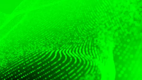 Punto Verde Onda Luz Pantalla Gradiente Textura Fondo Tecnología Abstracta — Foto de Stock