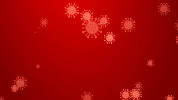 Coronavirus Rood Patroon Banner Achtergrond Abstract Gezondheidszorg Illustraties Concept Covid — Stockfoto