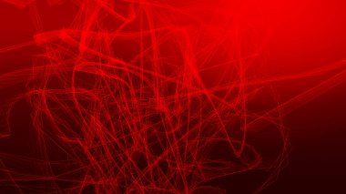 Ağ hatası kırmızı dalga koyu arkaplan. Soyut teknoloji büyük veri dijital arkaplanı. 3d oluşturma.