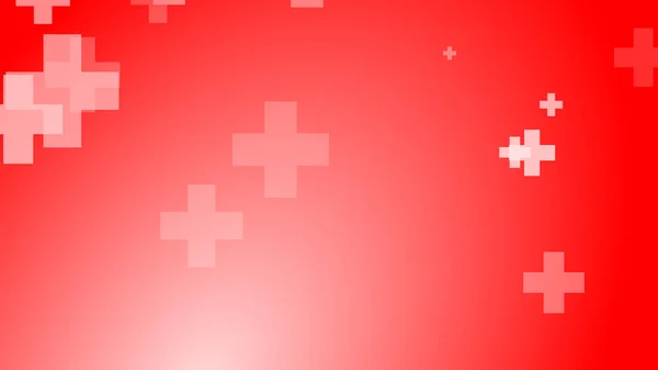 Medical health red cross pattern background. Abstract healthcare with emergency concept.