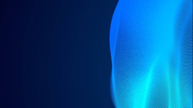 Nokta mavi dalga ışık ekran gradyan doku arkaplanı. Soyut teknoloji büyük veri dijital arkaplanı. 3d oluşturma.
