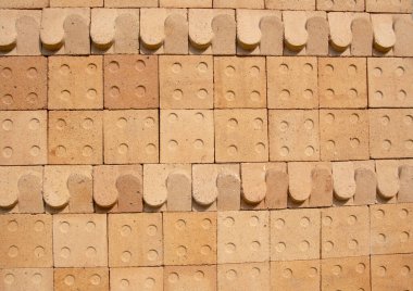 The Great Wall is a large brown mass.