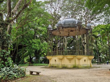 Jardim da Luz pavillion, Sao Paulo. Yüksek kalite fotoğraf