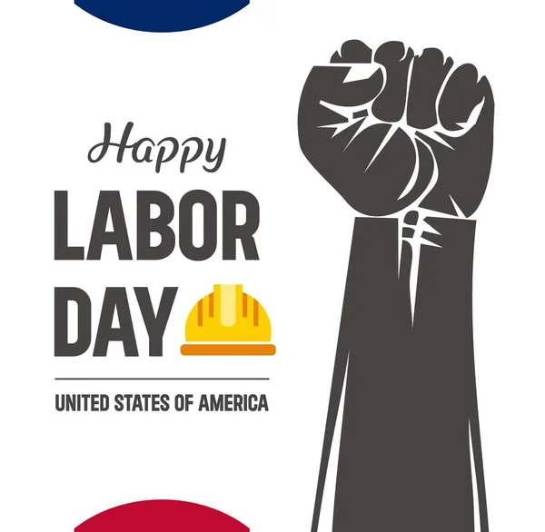 Happy Labor Day Usa Vente Bannière Parfait Pour Les Médias — Image vectorielle
