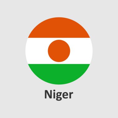 Grafik ve web tasarımı için gri bir arkaplan üzerinde Mali bayrağı tasarımı vektör çizimi.