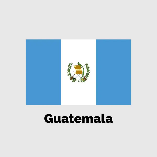 Grafik ve web tasarımı için gri bir arkaplan üzerinde Guatemala bayrak tasarımı vektör çizimi.