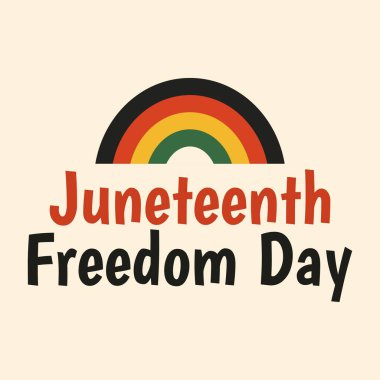 Haziran ayının gökkuşağı tasarım vektörü çeşitliliği, kapsamı ve Özgürlük Günü için sivil haklar bilincini kutluyor