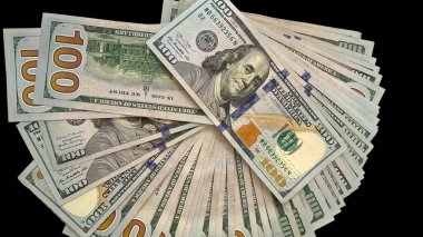 100 Dolar (usd) Amerikan doları yakın çekim konsepti