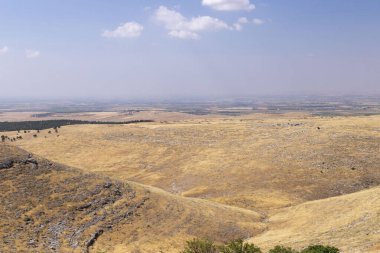 Sanliurfa 'da Göbeklitepe. Dünyanın en eski tapınağı. Göbekli Tepe bir UNESCO Dünya Mirası sahası.