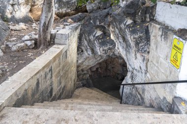 Seven sleepers mosque aka Yedi uyurlar camii and Cave of seven sleepers in Tarsus, Mersin, Turkey clipart