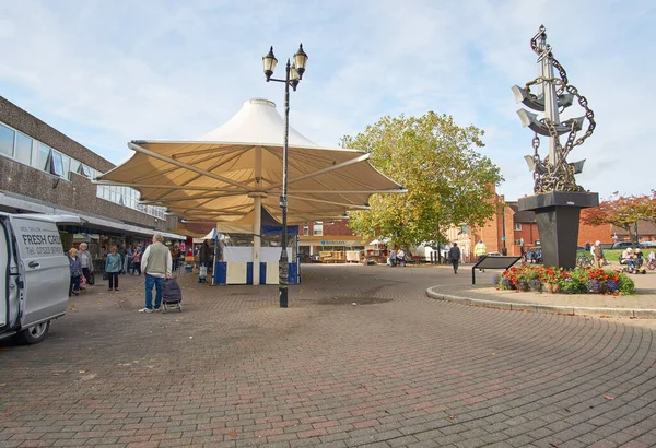 Mercado Moderno Tamworth Reino Unido — Fotografia de Stock